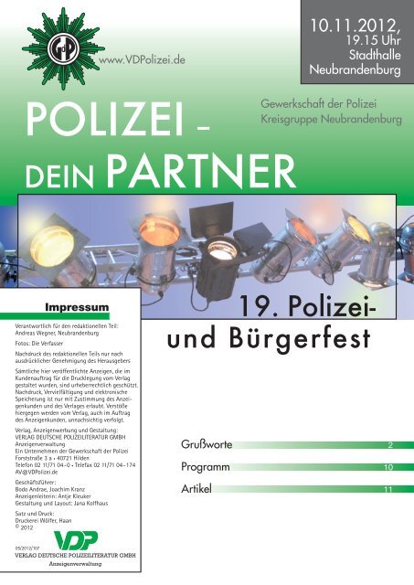 19. Polizei- und BÃ¼rgerfest - bei Polizeifeste.de