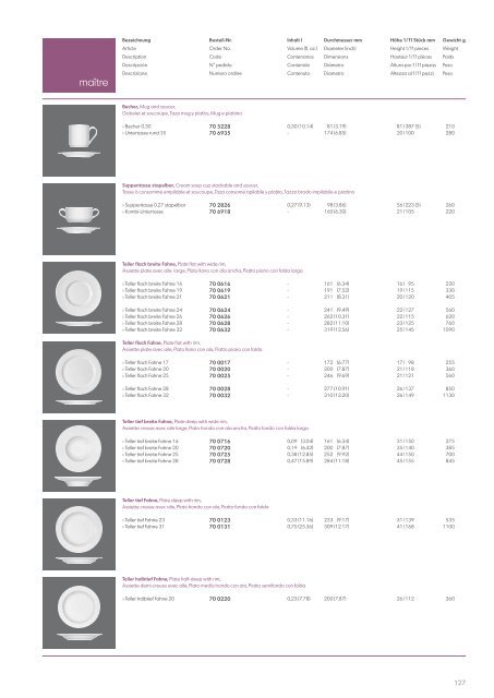 Katalog Gastronomie - Bauscher