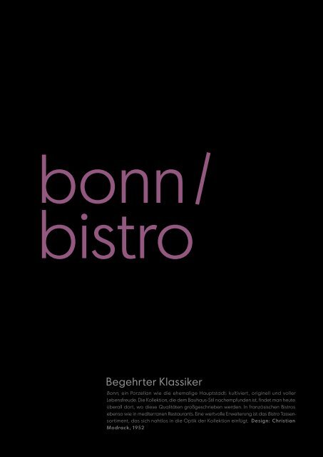 Katalog Gastronomie - Bauscher