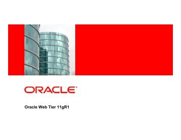 Oracle Web Tier 11gR1