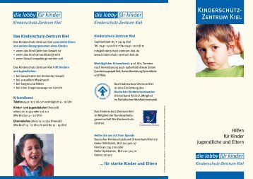 Flyer - Kinderschutz-Zentrum Kiel