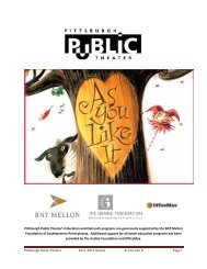 As You Like It by William Shakespeare - Pittsburgh Public Theater