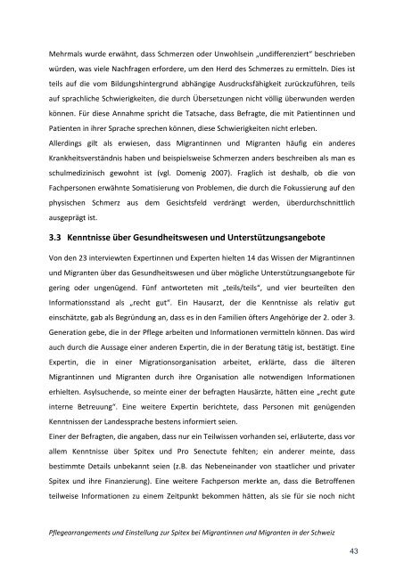 Schlussbericht (PDF) - Nationales Forum Alter und Migration