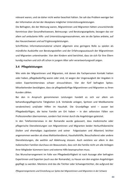 Schlussbericht (PDF) - Nationales Forum Alter und Migration