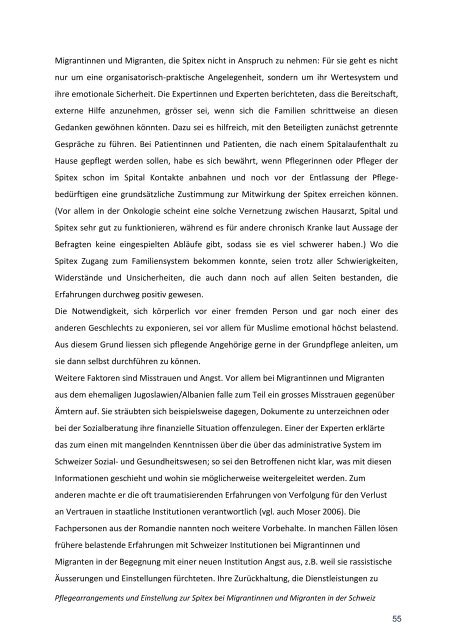 Schlussbericht (PDF) - Nationales Forum Alter und Migration