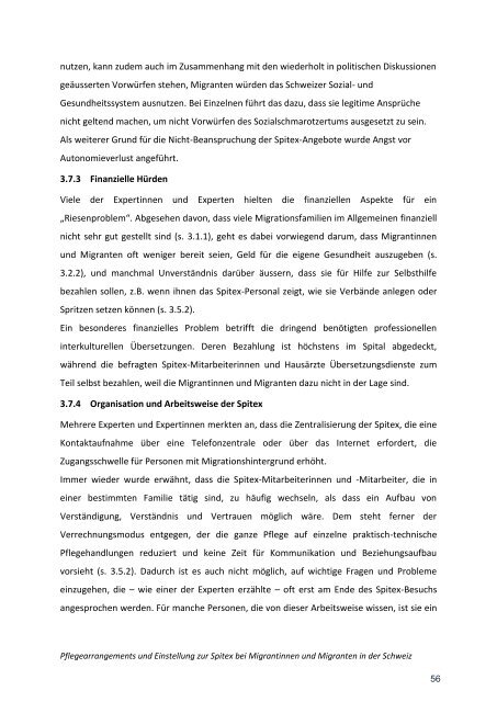 Schlussbericht (PDF) - Nationales Forum Alter und Migration