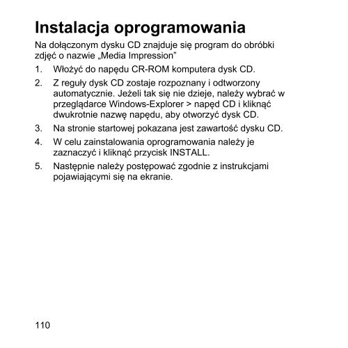 Elementy ekranu - Progres - przedstawiciel Medion