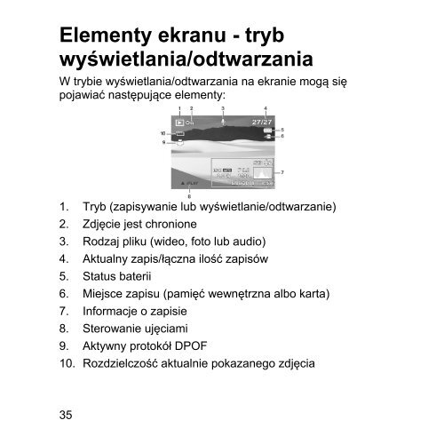 Elementy ekranu - Progres - przedstawiciel Medion