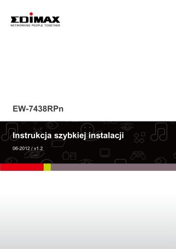 EW-7438RPn Instrukcja szybkiej instalacji - Edimax