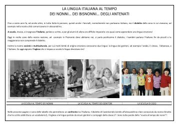 LA LINGUA ITALIANA AL TEMPO DEI NONNIâ¦ DEI ... - IC Galilei