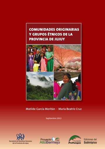 comunidades originarias y grupos Ã©tnicos de la provincia de jujuy