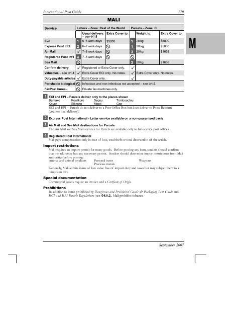 International Post Guide - Australia Post