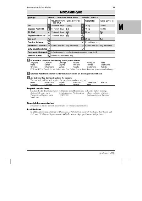 International Post Guide - Australia Post