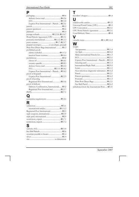 International Post Guide - Australia Post