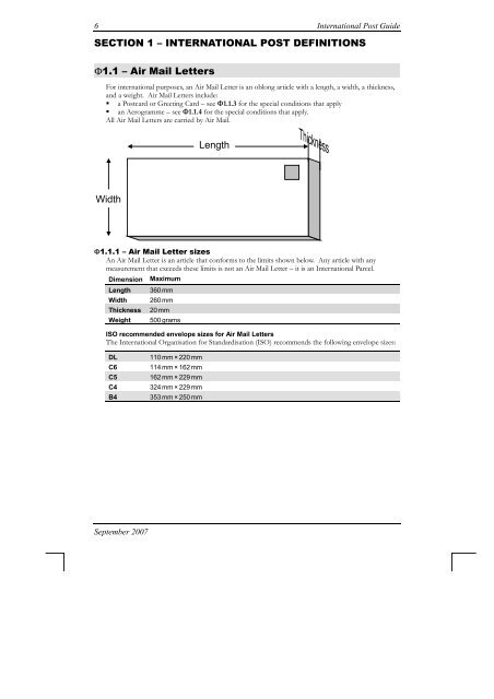 International Post Guide - Australia Post