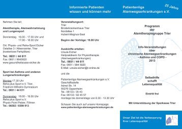 Trier - Patientenliga Atemwegserkrankungen e.V.