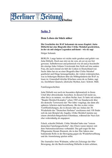 21. Nov. 2007 Berliner Zeitung/Seite 3 (Holger ... - Jutta Ditfurth