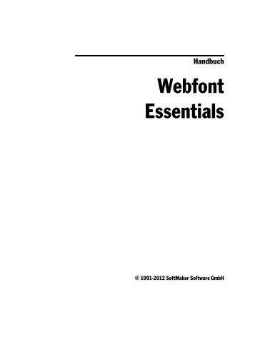 Webfont Essentials - SoftMaker