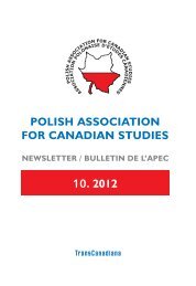10. 2012 polish association for canadian studies - Polskie ...
