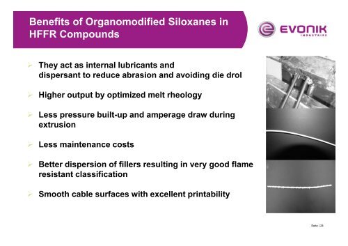 Organomodified Siloxanes for high filled HFFR ... - Plastic Additives