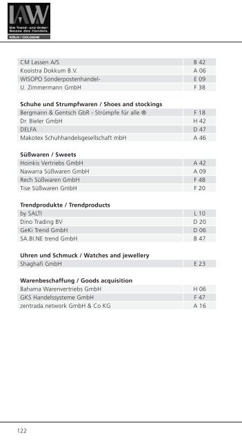 IAW Messe Herbst 2010 - IAW-Messekatalog