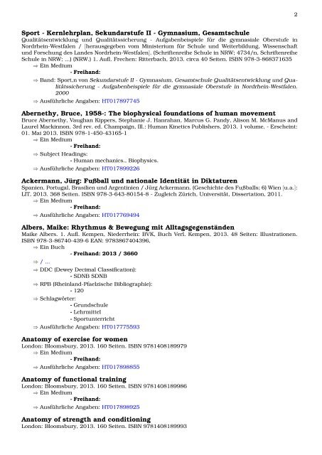 PDF Neukatalogisate 01. Dezember 2013 - Zentralbibliothek der ...
