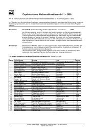 Ergebnisse vom Mathematikwettbewerb 11 Ã¢Â€Â“ 2009 - Zentrum fÃƒÂ¼r ...