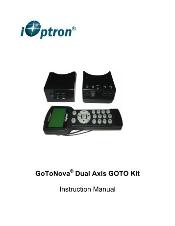 GoToNova Dual Axis GOTO Kit Instruction Manual - iOptron