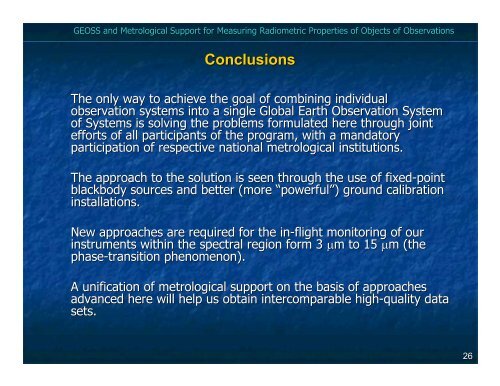 The Global Earth Observation System of Systems ... - PMOD/WRC