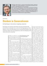 Denken in Generationen - HOPPE