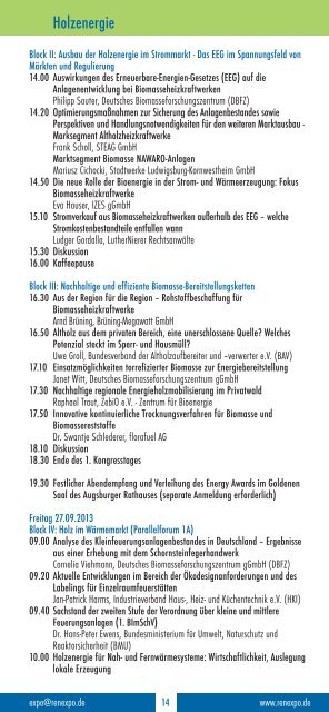 Programm - beim Chemie-Cluster Bayern