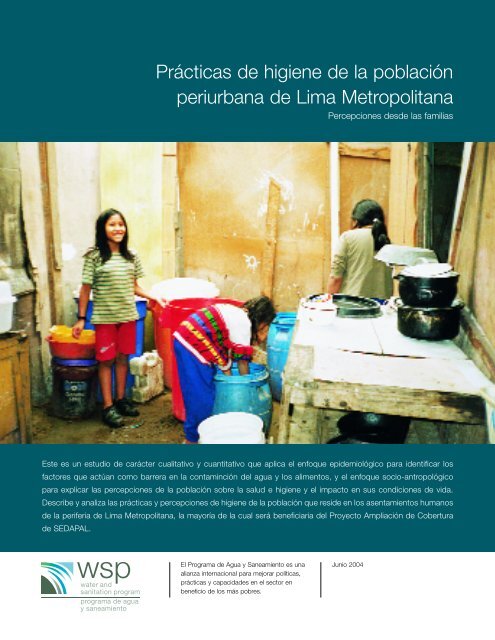 Prácticas de higiene de la población periurbana de Lima ... - SuSanA