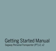 Getting Started Manual - Segway