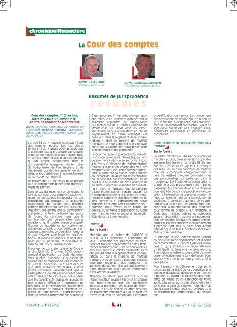 résumés - Gestion et Finances Publiques La revue