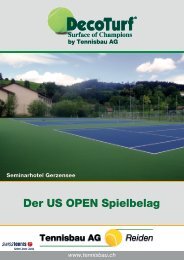 Der US OPEN Spielbelag