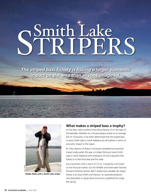 Smith Lake Stripers - Alabama Department of Conservation and ...