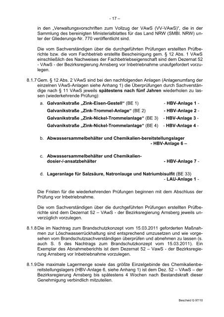 STAATLICHES UMWELTAMT - Bezirksregierung Arnsberg