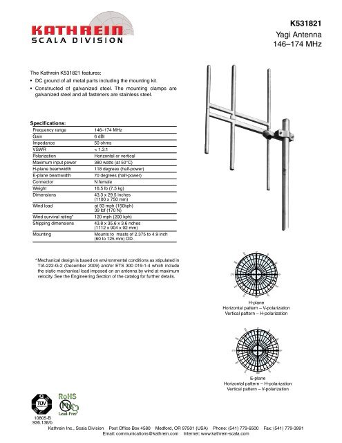 Antenne RFID - MIRA-100 - KATHREIN Solutions GmbH - à panneau / d