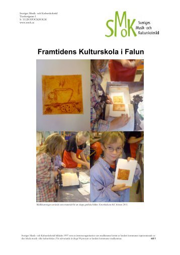 Framtidens Kulturskola i Falun - SMoK - Sveriges Musik