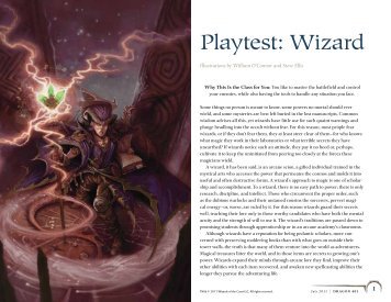 Playtest: Wizard - Wizards of the Coast