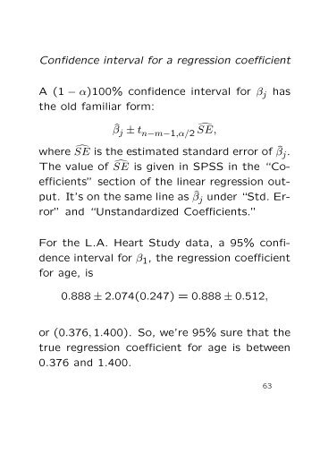 on inference in multiple regression, and introduction to polynomial ...