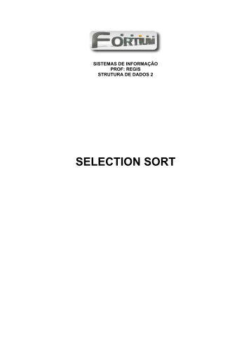 SELECTION SORT