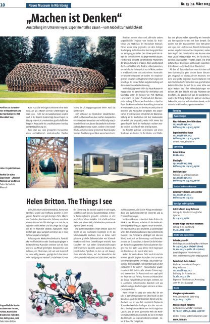 Museumszeitung, Ausgabe 45 vom 12. März 2013