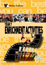 Enrichment Brochure - Whitley Academy