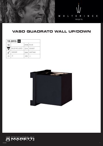 VASO QUADRATO WALL UP/DOWN - Maretti