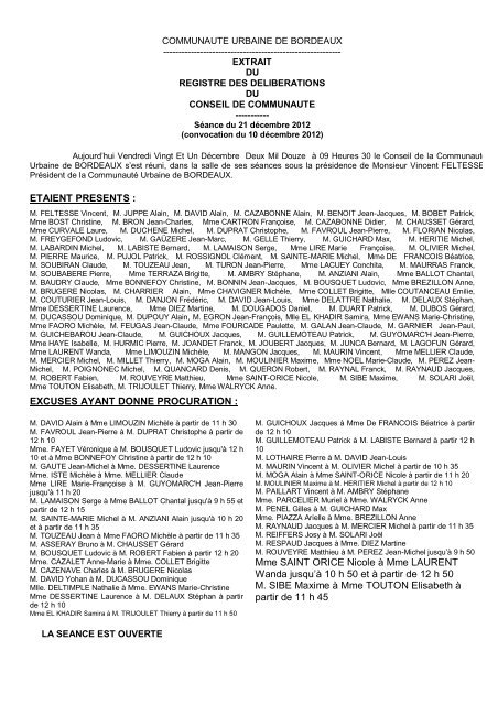 Syndicat Intercommunal des Bassins Versants Artigue ... - La CUB