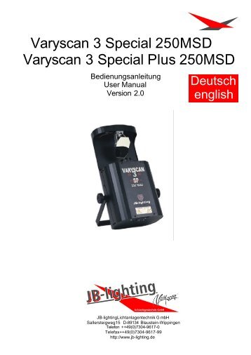 Varyscan 3 Special 250MSD Varyscan 3 Special Plus 250MSD