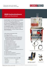 MWM Ausbeulstationen Stahl und Aluminium - Cebotech Gmbh