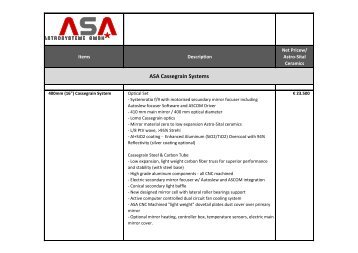 pdf price list - Astro Systeme Austria