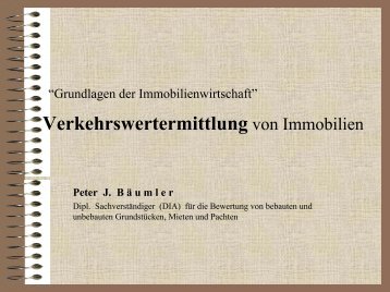 Skript Immobilienwirtschaft II - von Petra Schuster